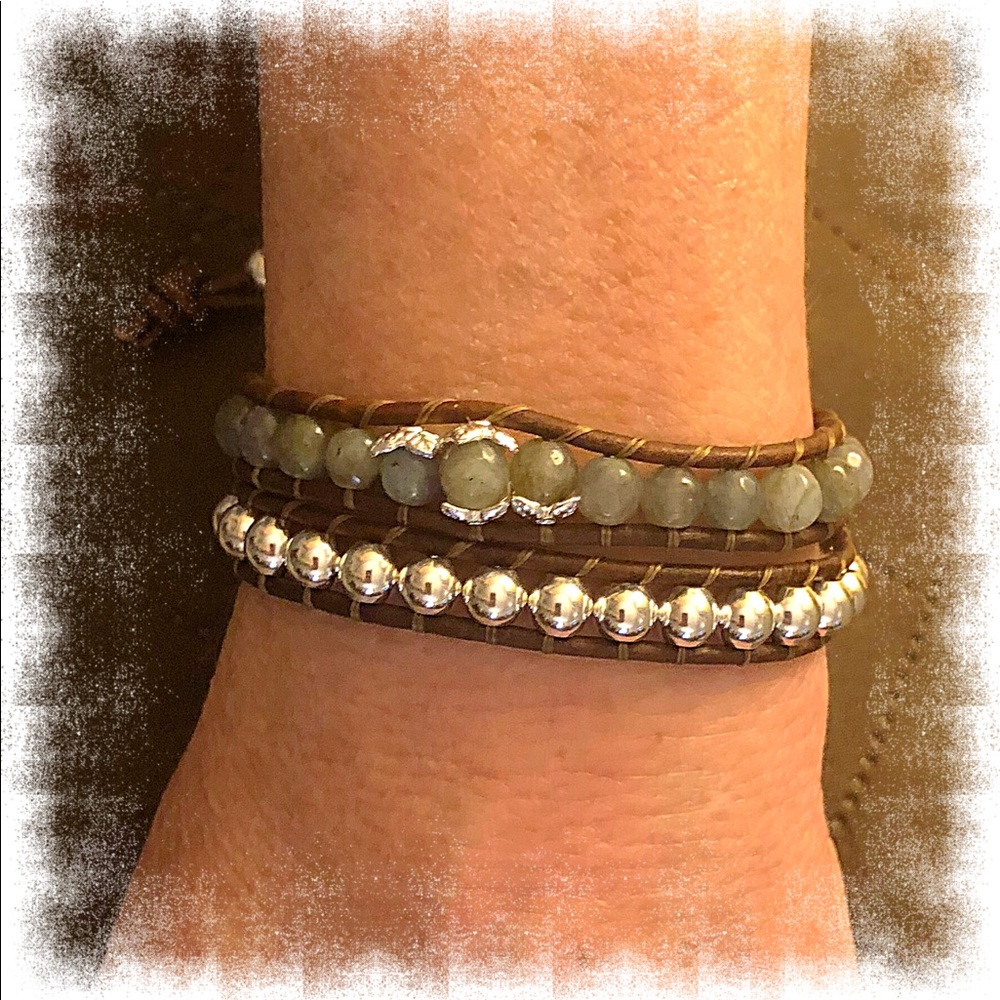 Labradorite Silver Wrap